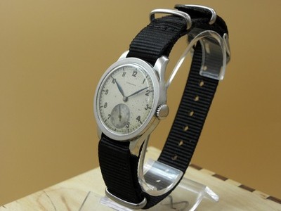 Rare Vintage Circa 1938 Longines Calatrava SSteel Cal. 12.68Z Original Patina