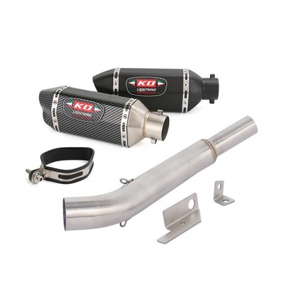 For Bajaj Pulsar 200 NS200 RS200 2015-2024 Exhaust System Mid Pipe 51mm Muffler
