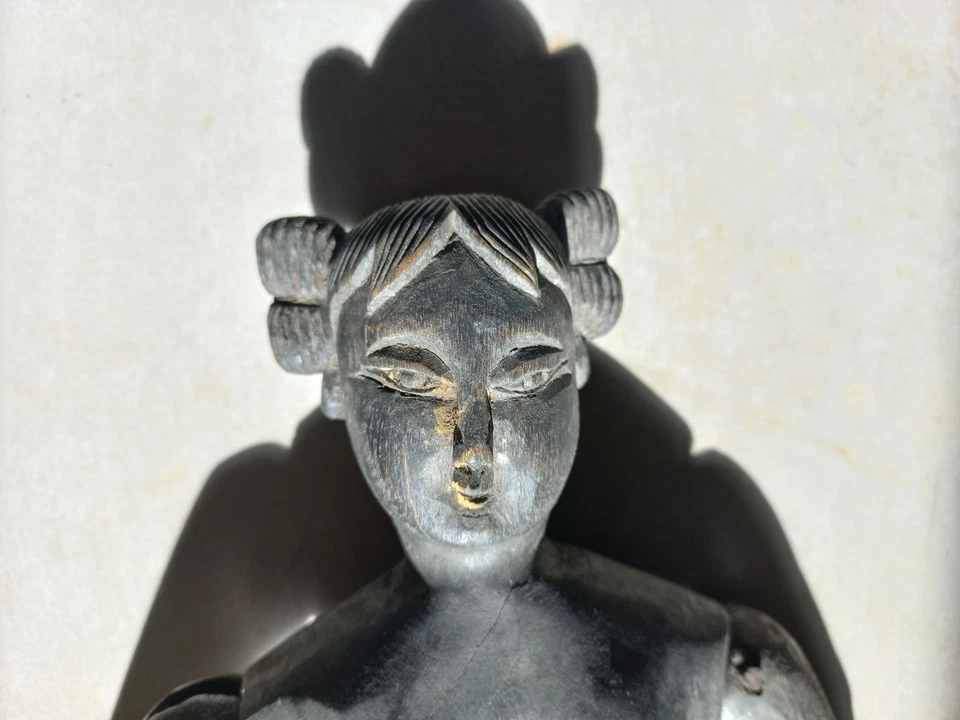 Ancien Mannequin Articulé En Bois - Photo 3/4