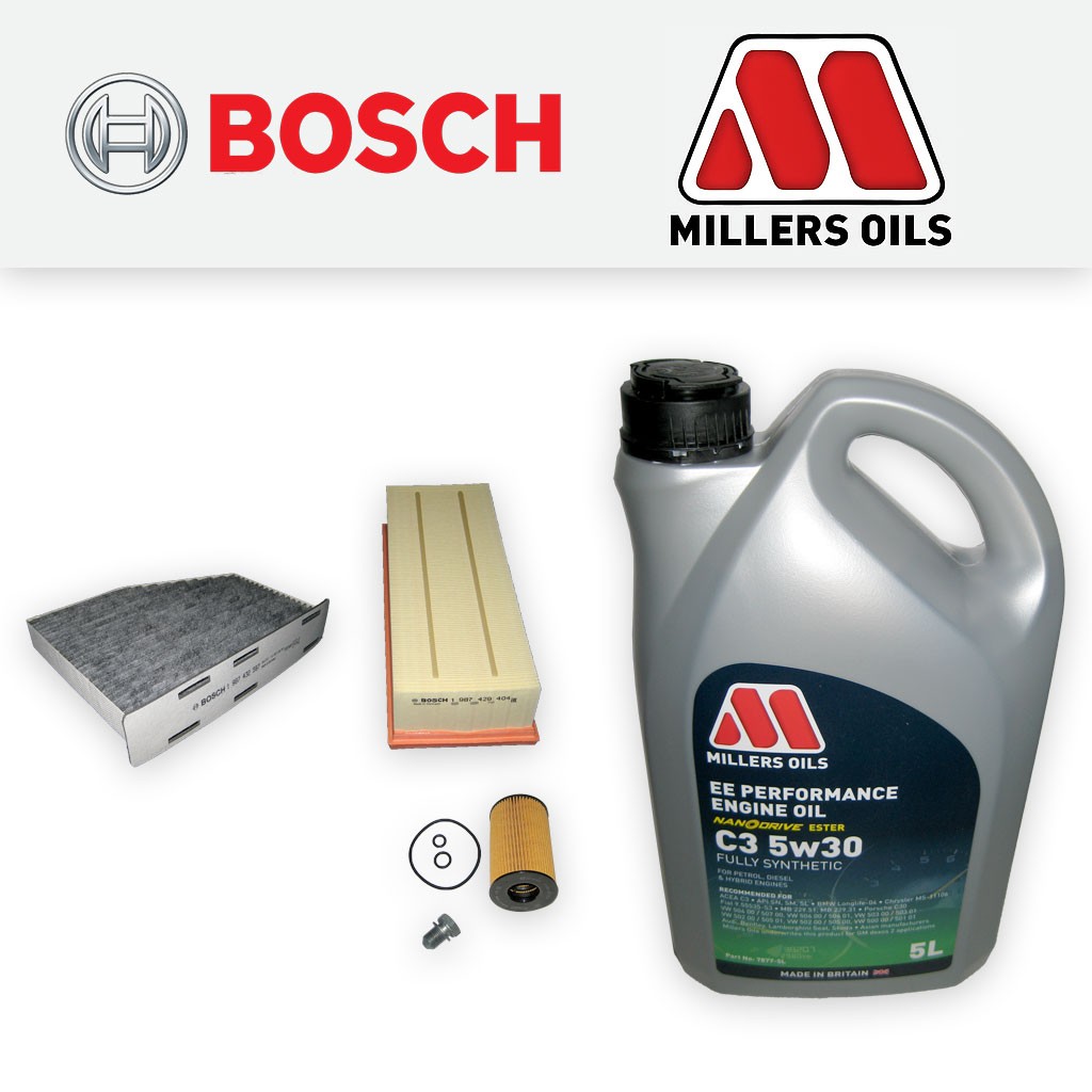 SERVICE KIT VW GOLF MK6 2.0 TDI CFF* CFGB CFHC CLCA OIL AIR CABIN FILTERS +OIL