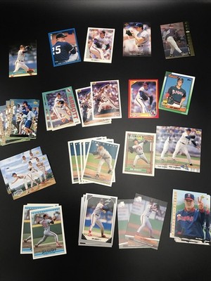 Jim Abbott 100 card player lot - Topps Fleer Donruss and more