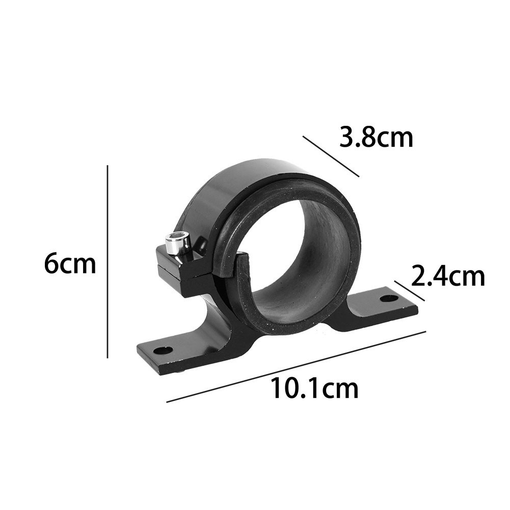 50mm Single Clamp Cradle Fuel Pump Bracket Fuel Filter Mounting Black US STOCK