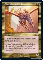 Cloudshredder Sliver 373/411 Time Spiral Remastered Timeshifted Foil