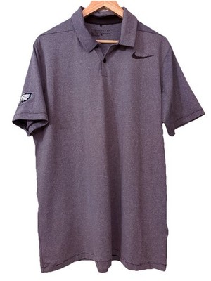 Nike Dri-Fit Golf Polo Shirt Philadelphia Eagles  Large Gray/Black/White stripe