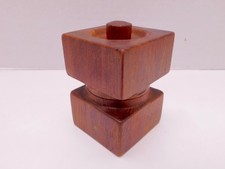 Vintage DANSK Teak Wood Pepper Mill Grinder Salt Shaker MCM Quistgaard