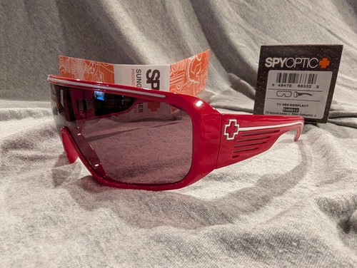 Spy Optics Tron Red Frames W/ Eggplant Lens - Picture 4 of 4