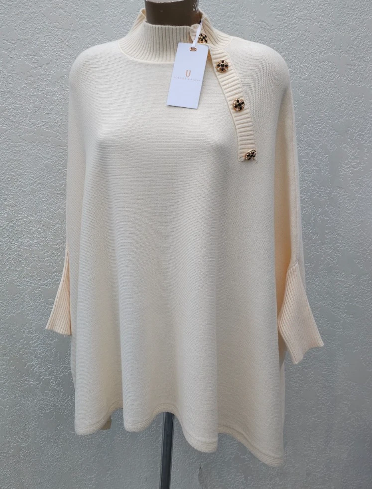 Forever Unique Jumper One Size 12 14 16 18 20 22 Sweater Pullover Batwing Poncho
Opens in a new wind