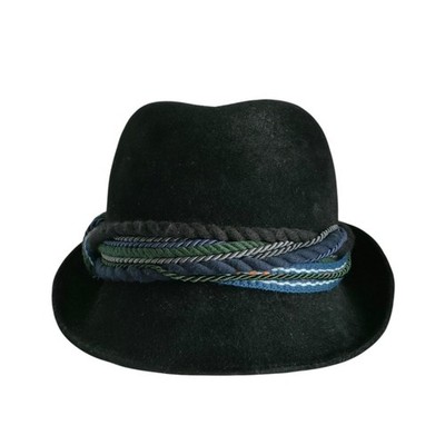 Muhlbauer Folded Hat Black Ladies Old Clothes Used