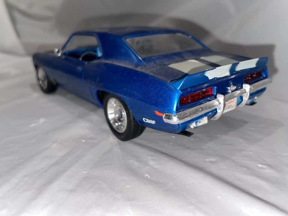 复古 REVELL 1969 Z-28 CAMARO RS 7457 1: 25 型号套件 1990 年组装无盒  — 第 3/4 张图片