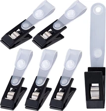 5pcs Plastic Garden Flag Clips Anti-Wind Flag Stoppers Small Flag Pole Holder fo