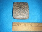 3 x 2  1/2 in.  GRANITE BI-FACE BANNER STONE FROM  AN ARKANSAS COLLECTION — photo 2