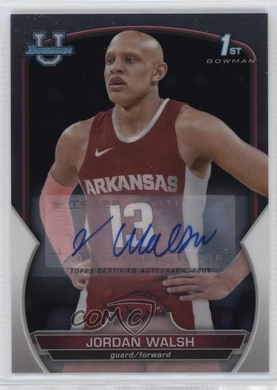 2022-23 Bowman U Chrome Chrome Prospect Auto Jordan Walsh #81 Auto 14t3