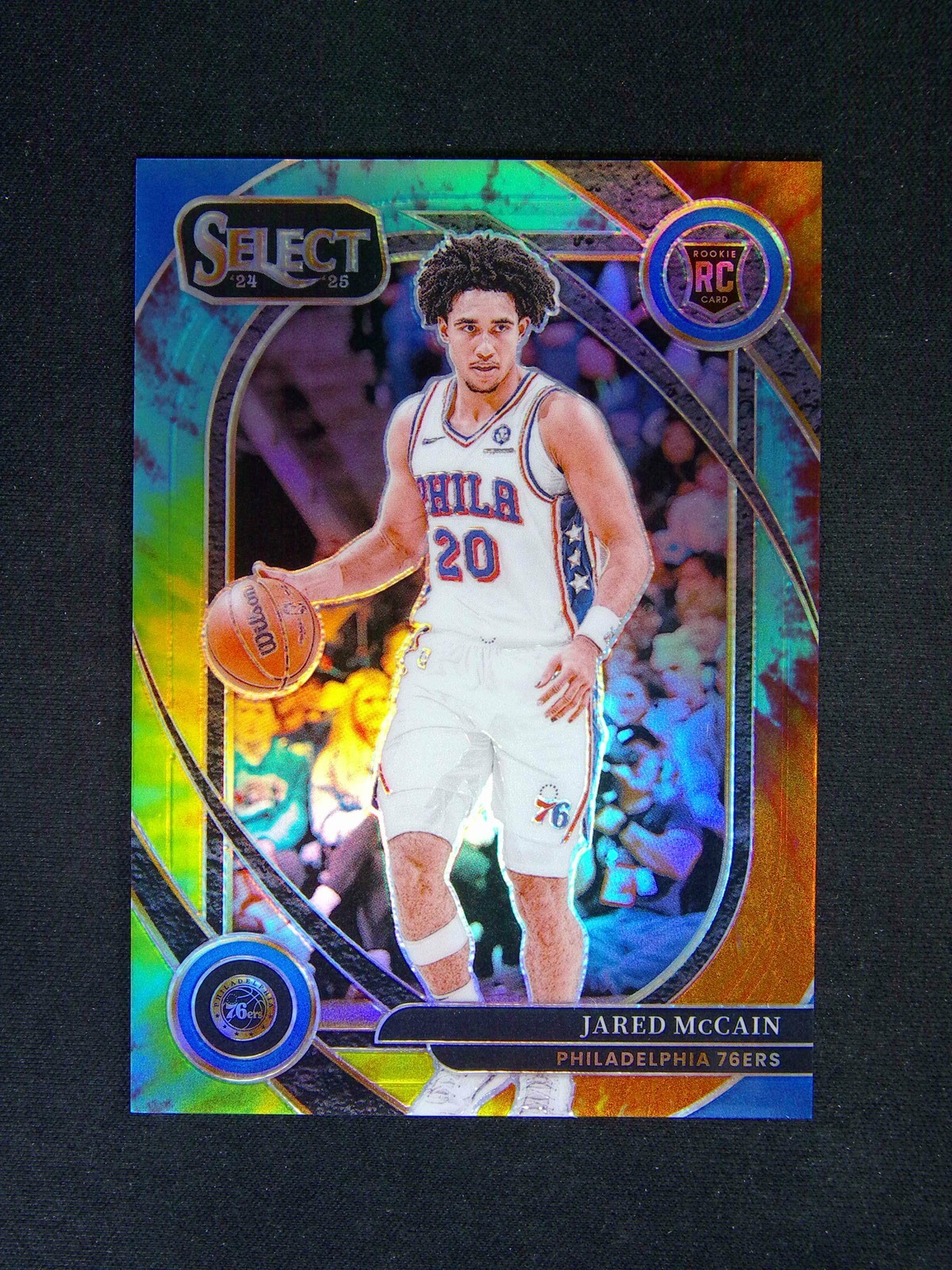 2024-25 Panini Select Jared McCain #283 RC Rookie Courtside Tie-Dye /25