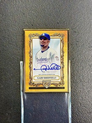 2025 Topps Gilded Gary Sheffield Gallery of Gold Auto #/50 Dodgers