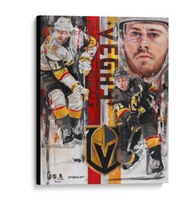 Jonathan Marchessault Golden Knights 16x20 Canvas Giclee Print-by David Arrigo