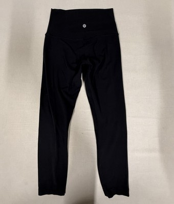 Lululemon Women Activewear Pants 4 Black Legging Yoga Logo Align II 210