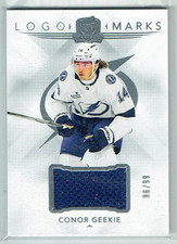 24-25 UD Upper Deck The Cup Logo Marks  Conor Geekie  /99  Rookie  Jersey