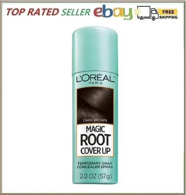L'Oreal Paris Magic Root Cover Up Gray Concealer Spray Dark Brown 2 oz