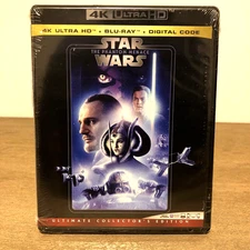 Star Wars Episode I: The Phantom Menace 4K UHD + Blu-ray New Missing Slipcover