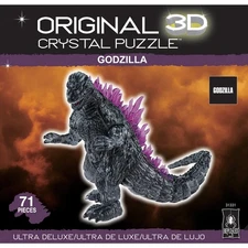 3D Ultra-Deluxe Licensed Crystal Puzzle-Godzilla - New, sealed (ships free)