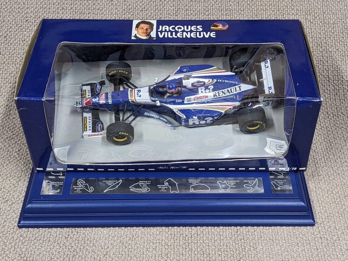 Jacques Villeneuve Williams 1:18 Scale Diecast Racing Cars for