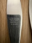 MODE DANISH SHEFFIELD ENGLAND STEAK KNIVES TEAK WOOD HANDLE LOT OF 5 — photo 4