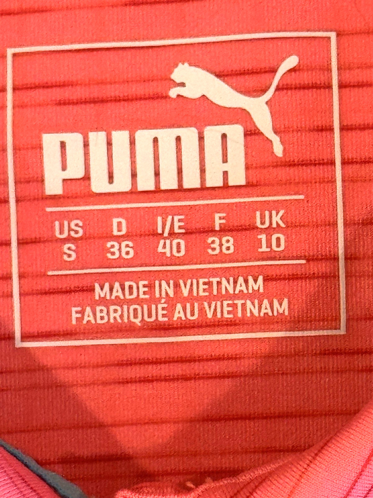 Puma Golf Women's dryCELL Short Sleeve Polo – Heathered Coral Size Small thumbnail 5