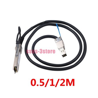 External SAS Cable QSFP SFF-8436 to SFF-8644 Hybrid HD Mini SAS Cable 0.5/1/2m