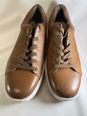 earth elements mens shoes 10.5 leather sneaker cognac