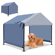 XLarge Outdoor Dog House 4'x4'x3.6' for Large Dogs, Animal Shelter with Upgra...