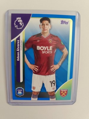 Topps Premier League 2026 Base Blue Parallel Edson Alvarez West Ham United 279