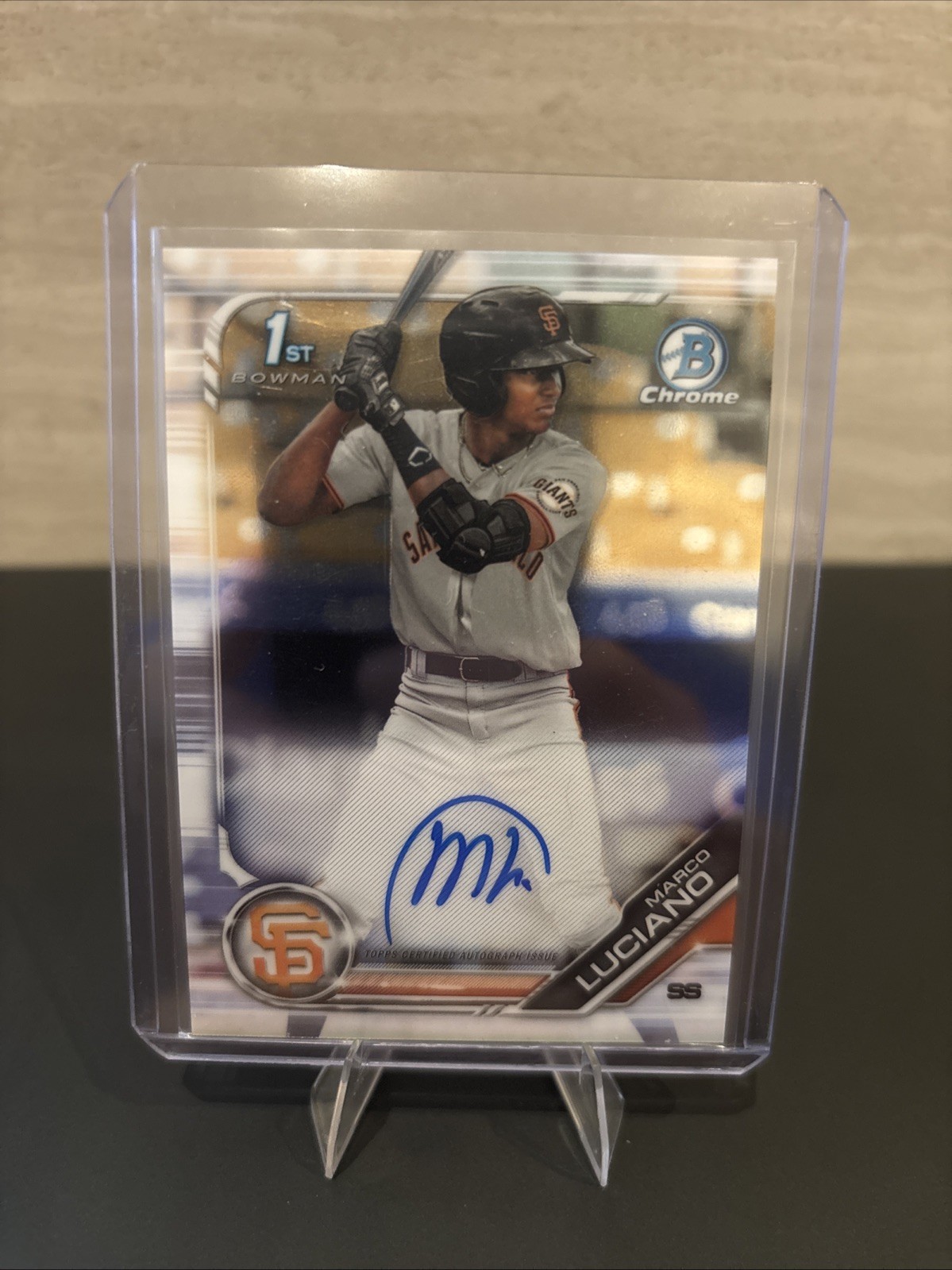 2019 1st Bowman Chrome Auto MARCO LUCIANO Yankees