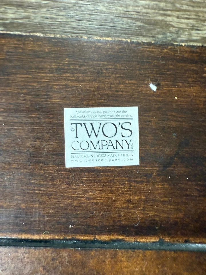 Espejo Madera Two’s Company Madreperla Patrón Flor 24 X 30 Foto 2 de 4