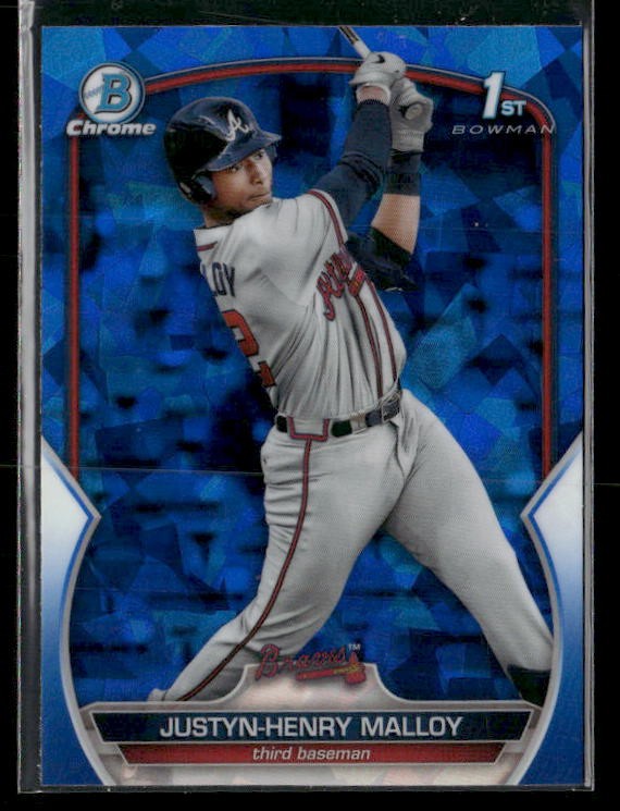 2023 Bowman Sapphire Edition #BCP-51 Justyn-Henry Malloy Tigers Braves