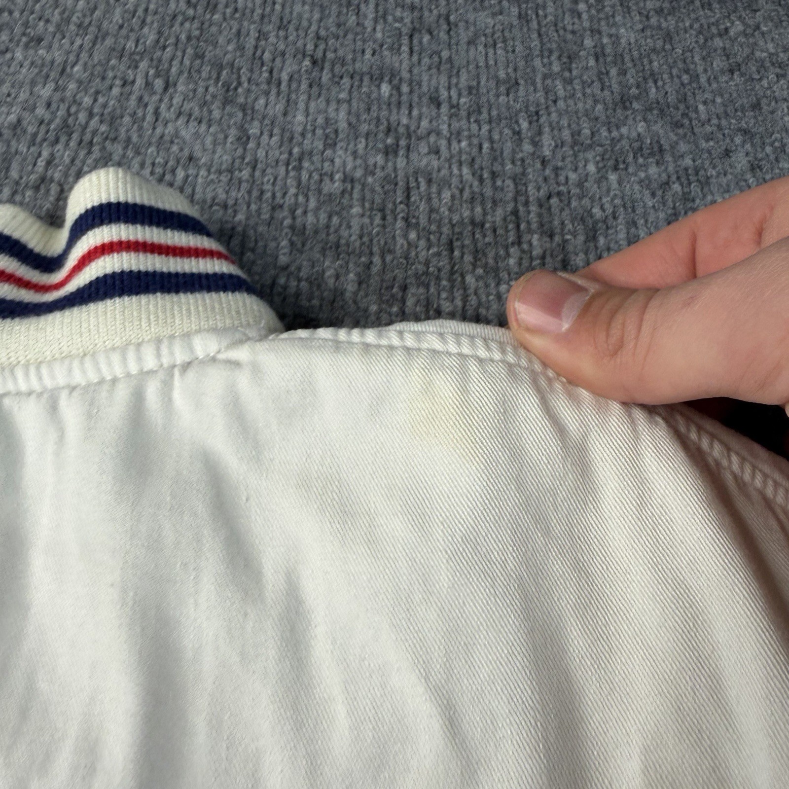 Vtg Izod Lacoste Herrington Jacket Men Large Tennis White Full Zip Bomber 90s thumbnail 12