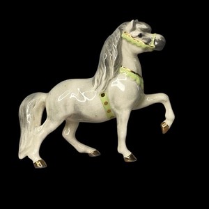 Hagen Renaker Head Up Circus Pony Green Harness 1980-83 A-266 Maureen Love Mini