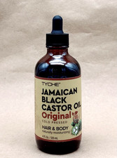 Tyche Jamaican Black Castor Oil Original Cold Pressed Hair Body 4 oz New