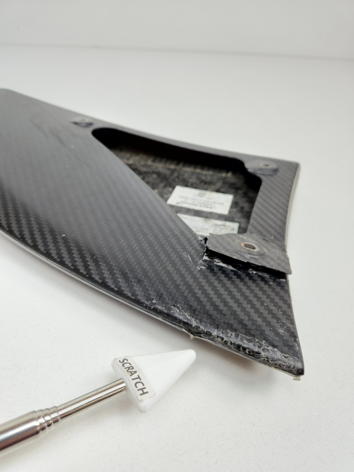 2015-2017 MCLAREN 675LT FRONT LEFT SIDE BUMPER SPLITTER TRIM COVER MOULDING 