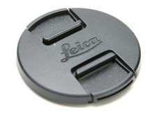 Leica Original Front Lens Plastic Cap With 54mm Inside Lens Diameter Logo.