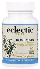 Eclectic Institute Rosemary 300 mg 90 Veggie Caps Dairy-Free, Grain-Free - New