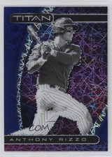 2021 Panini Chronicles Titan Blue Velocity Prizm Anthony Rizzo #1 0w6