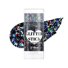 Halloween Black Body Glitter Stick,Hair Sparkly Face Glitter Makeup