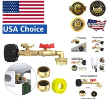 Corrosion-Resistant Propane Adapter with Safety Features for Outdoor Grilling