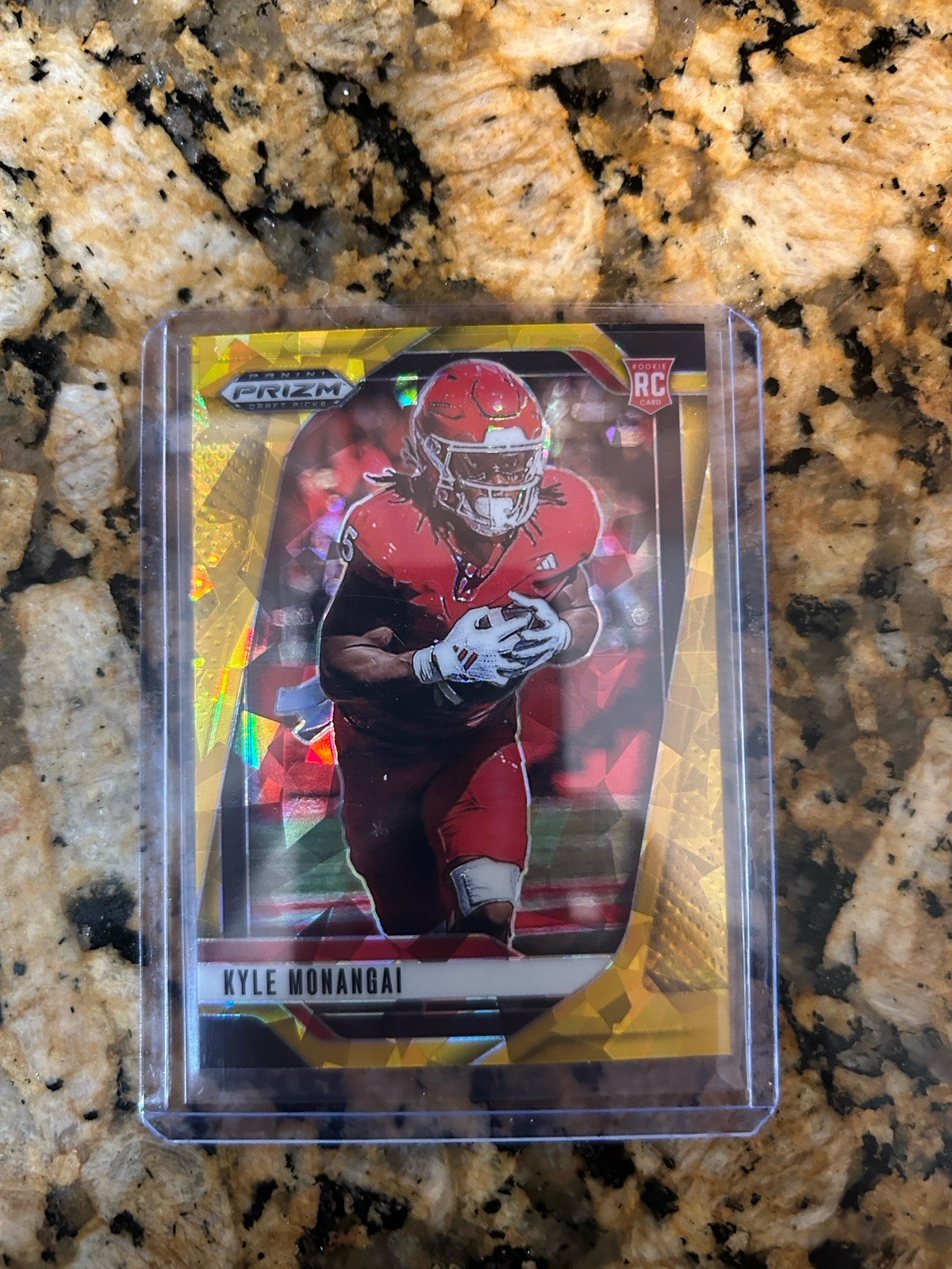 Kyle Monangai Panini Prizm Draft Picks #108 Gold Ice