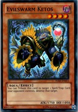 Evilswarm Ketos Super Rare Hidden Arsenal 7: Knight of Stars HA07-EN013 LP ENG