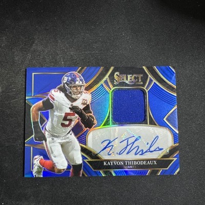 2025 Panini Select Blue Kayvon Thibodeaux Patch Auto 098/149 Color Match!