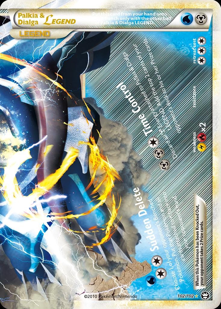 Pokemon Palkia & Dialga LEGEND (102/113) Triumphant NM HOLO