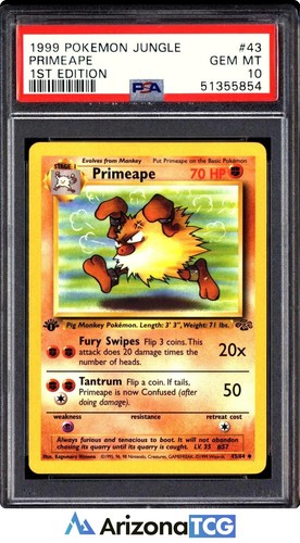 Primeape (1st Edition) graded PSA 10 for sale on eBay