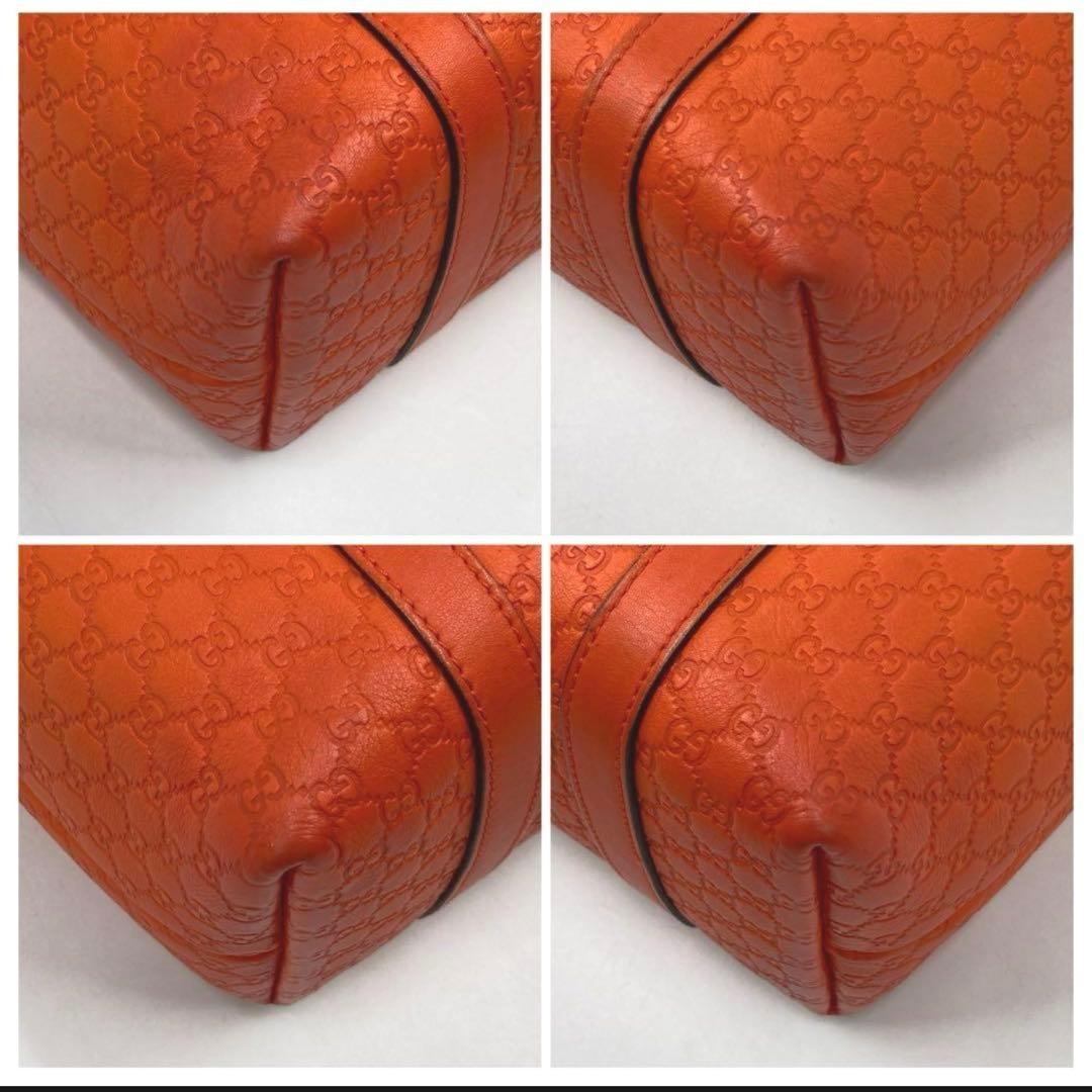 GUCCI Kids Microshima Leather Mini Tote Bag Orange Bear Authentic Excellent thumbnail 8