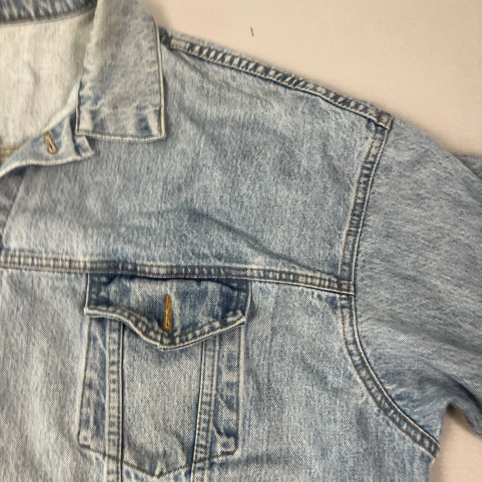 Vintage International Brotherhood Of Teamsters Denim Jacket 3-XL USA Made - product detail image 18